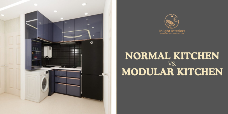 Normal Kitchen vs Modular Kitchen